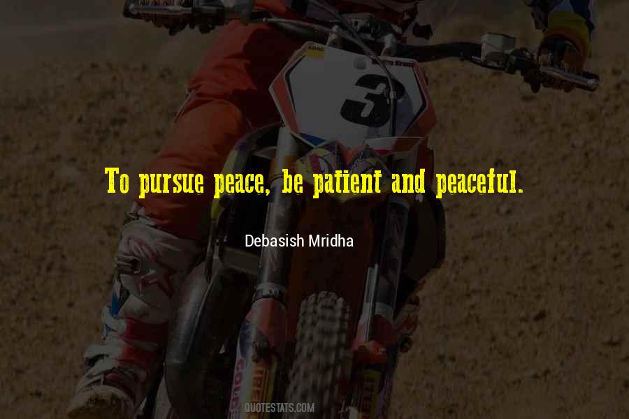 Pursue Peace Quotes #222580