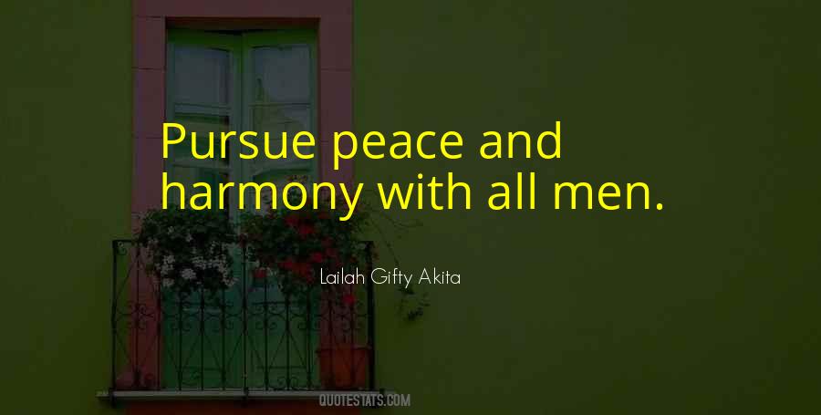 Pursue Peace Quotes #566334