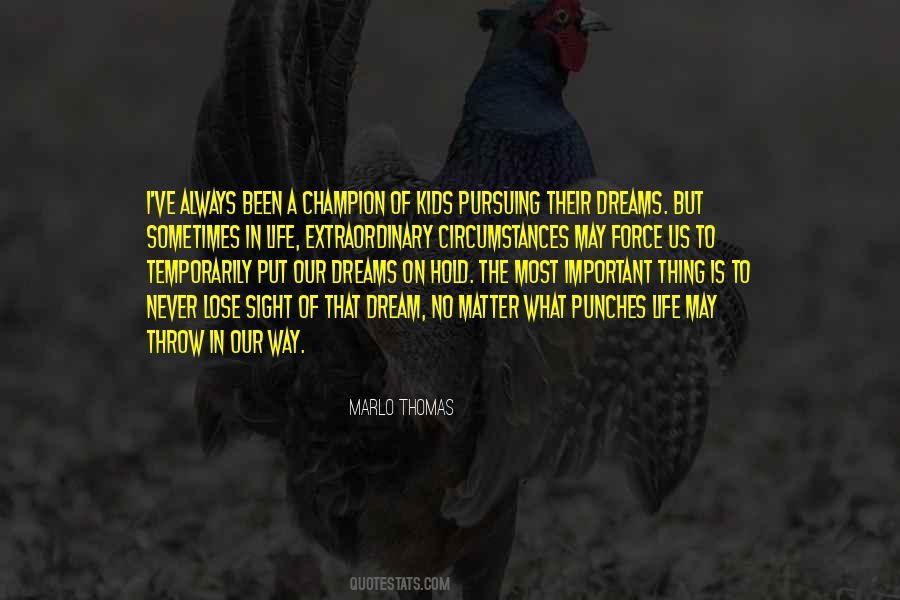 Pursuing A Dream Quotes #126198