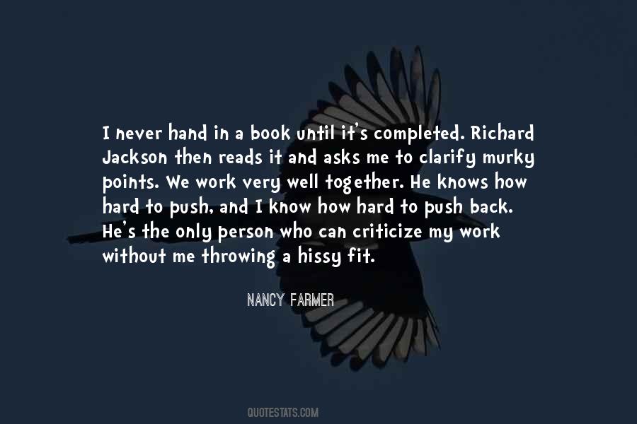 Push Back Quotes #1331933