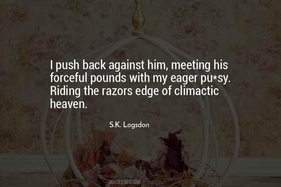 Push Back Quotes #1844469