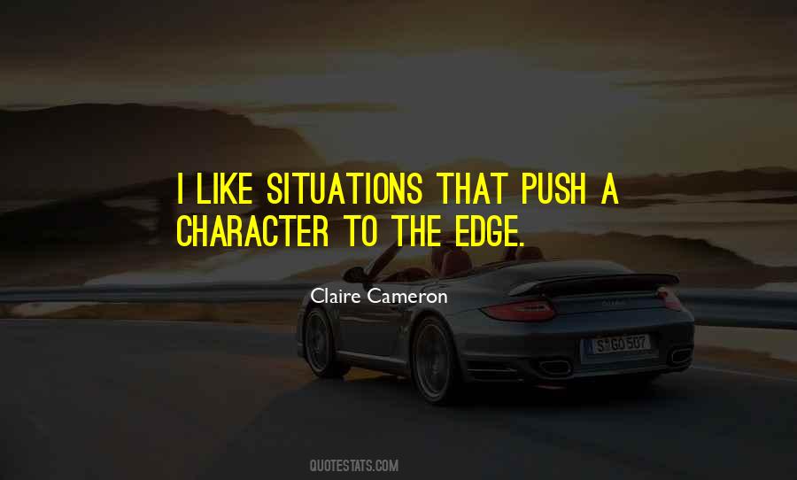 Push Over The Edge Quotes #783643