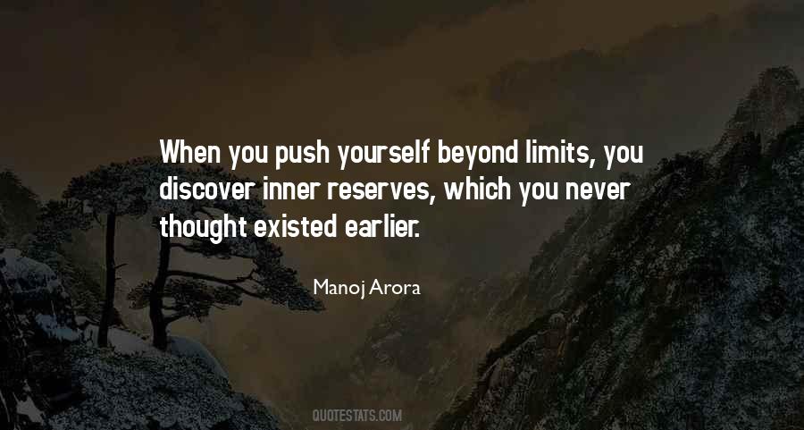 Push Yourself Beyond Your Limits Quotes #436138