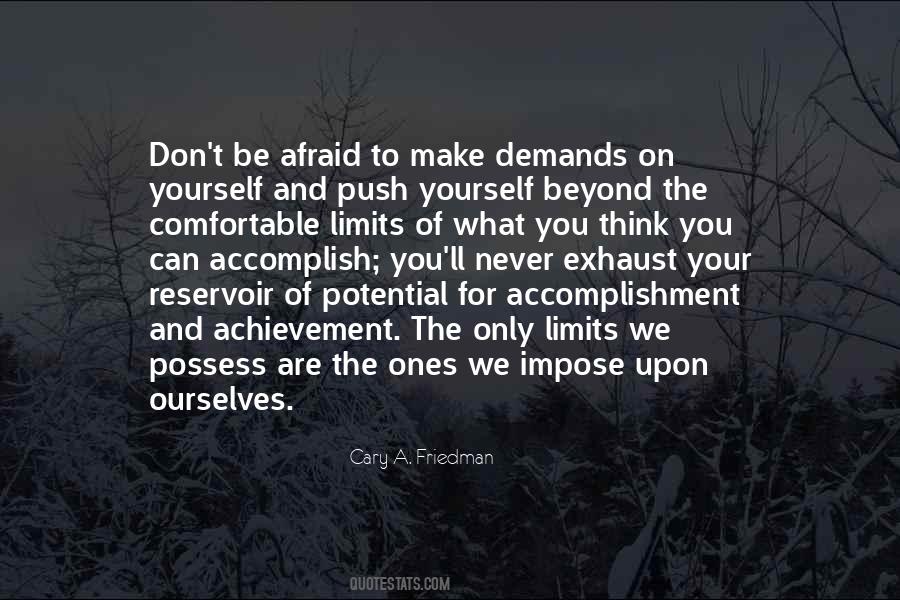 Push Yourself Beyond Your Limits Quotes #619622