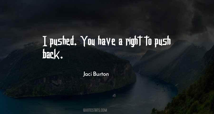 Pushed Back Quotes #735180