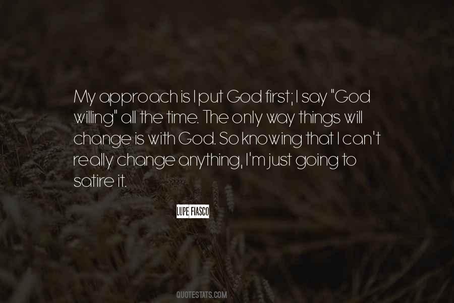 Put God First Quotes #120239