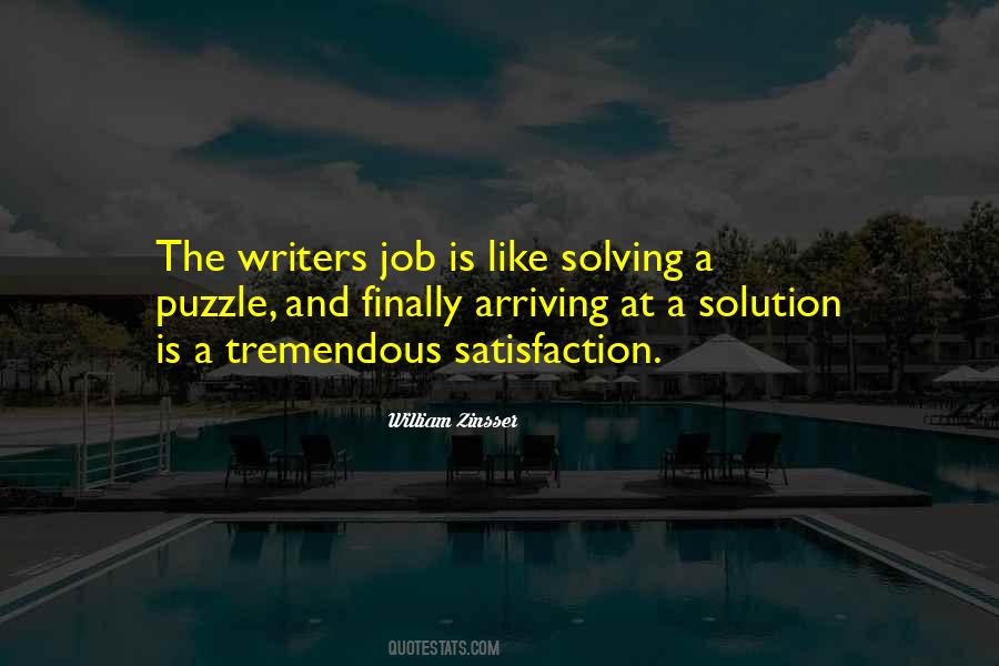 Puzzle Solving Quotes #1069548