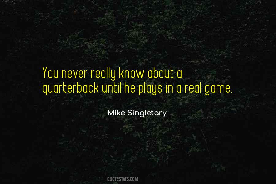 Quarterback Quotes #18124 Quarterback Quotes #18124