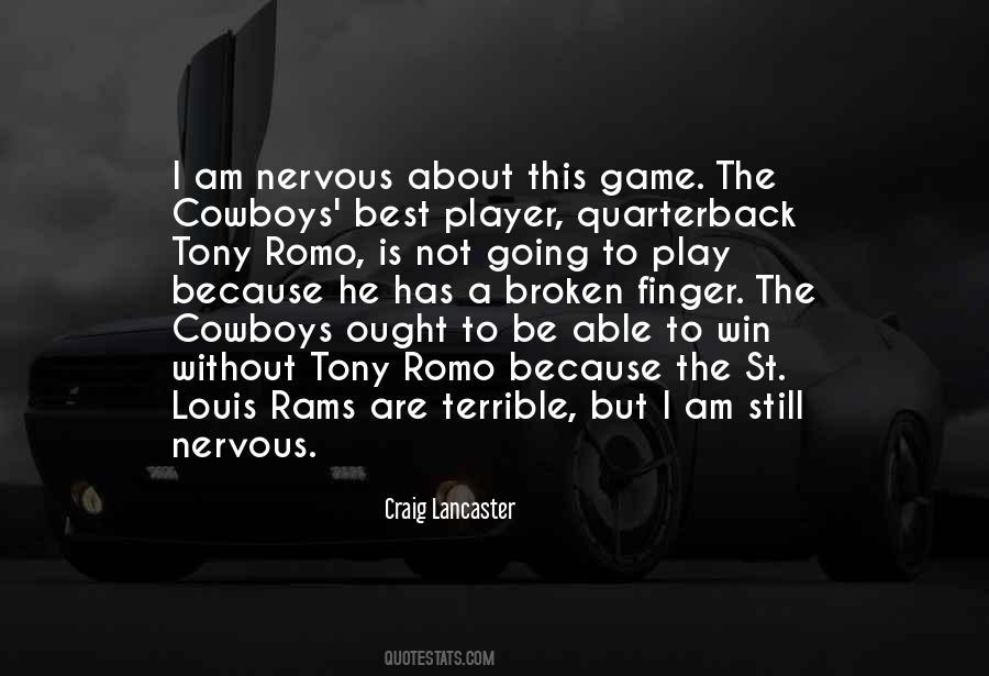Quarterback Quotes #219673 Quarterback Quotes #219673