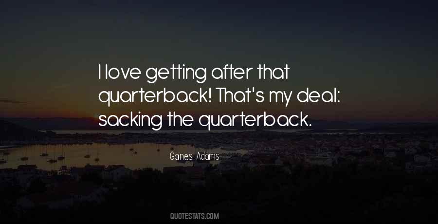 Quarterback Quotes #464211 Quarterback Quotes #464211