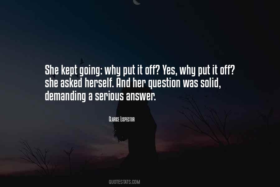 Question And Answer Quotes #9695