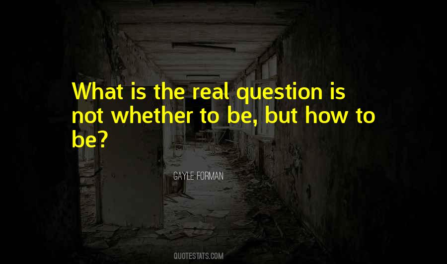 Question Is Quotes #1204583