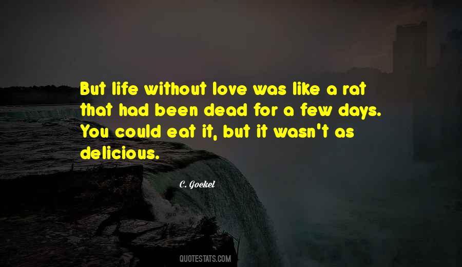 Quotes About A Life Without Love #169157