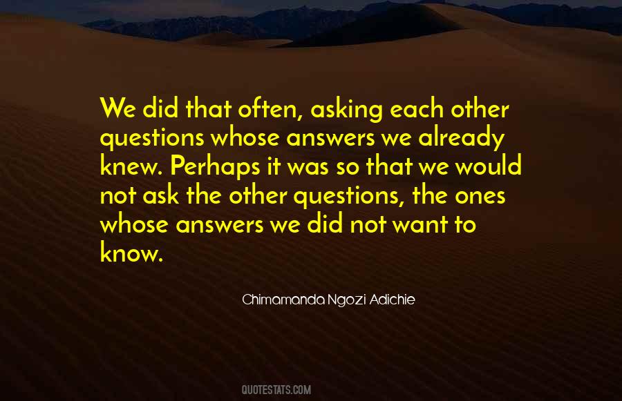 Questions To Ask Quotes #58051