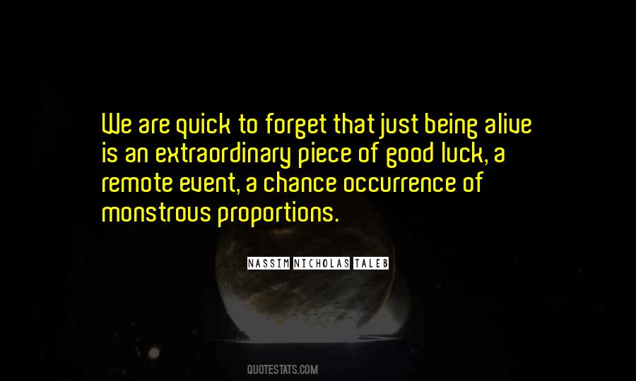 Quick To Forget Quotes #62630