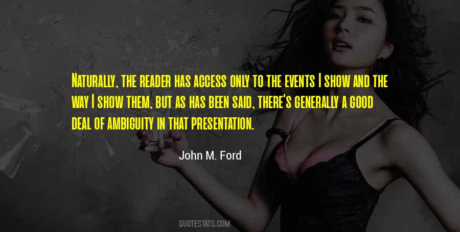 Quotes About John Ford #217217