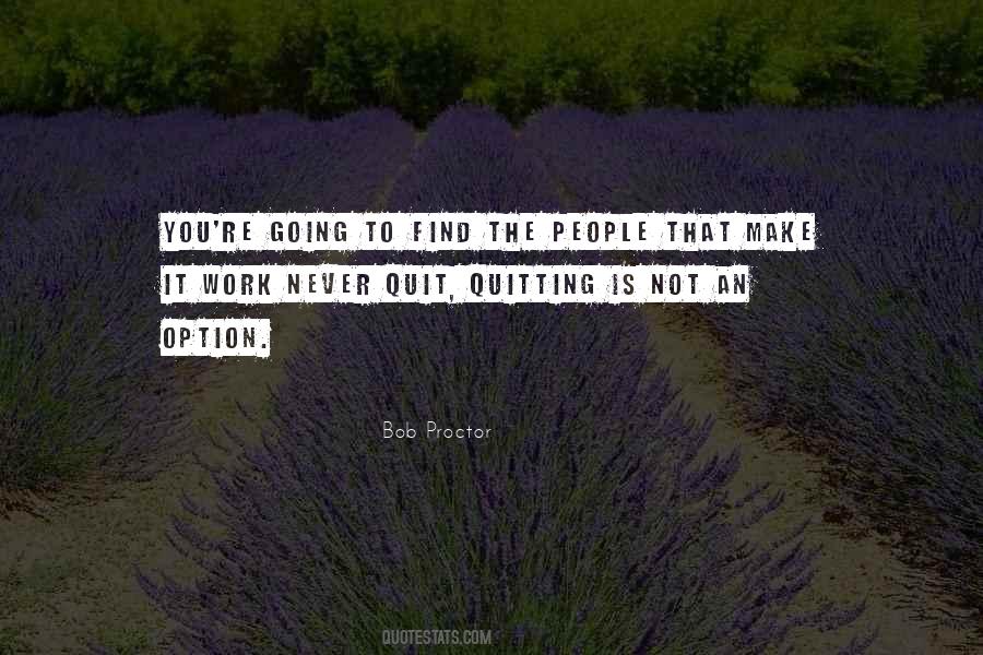 Quitting Is Not An Option Quotes #121751