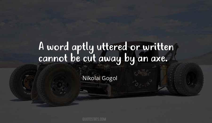 Quotes About Axe #599680 Quotes About Axe #599680