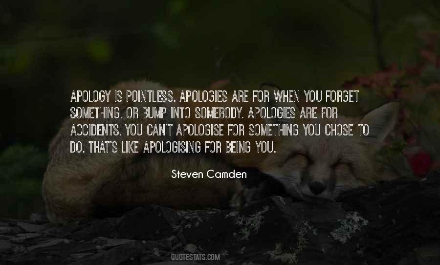 Quotes About Apologising #160507