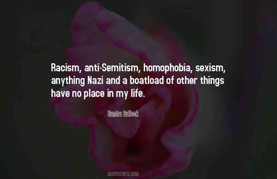 Racism Sexism Homophobia Quotes #1079904