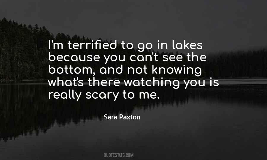 Quotes About Being Terrified #182179