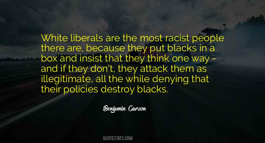 Racist Liberals Quotes #774515