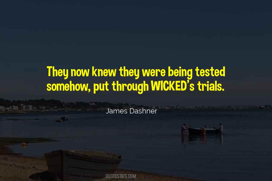 Quotes About Being Tested #1585279