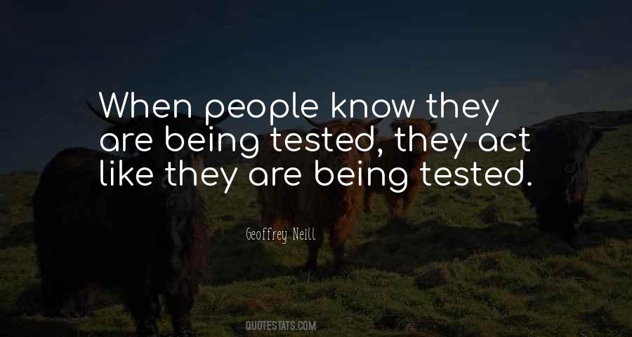 Quotes About Being Tested #978938