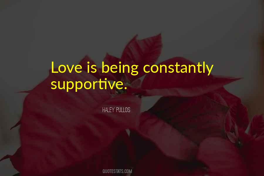 Quotes About Supportive Love #1528523