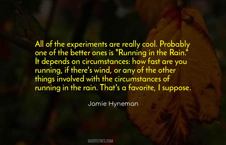 Rain And Running Quotes #393074