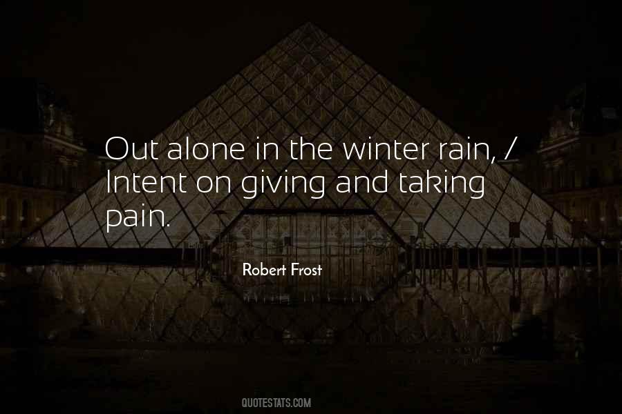 Rain And Winter Quotes #1072228