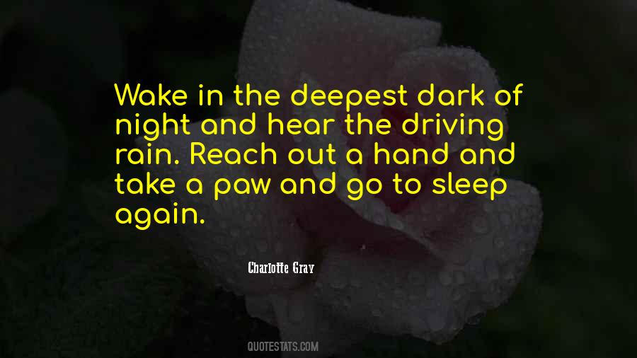 Rain In The Night Quotes #670581