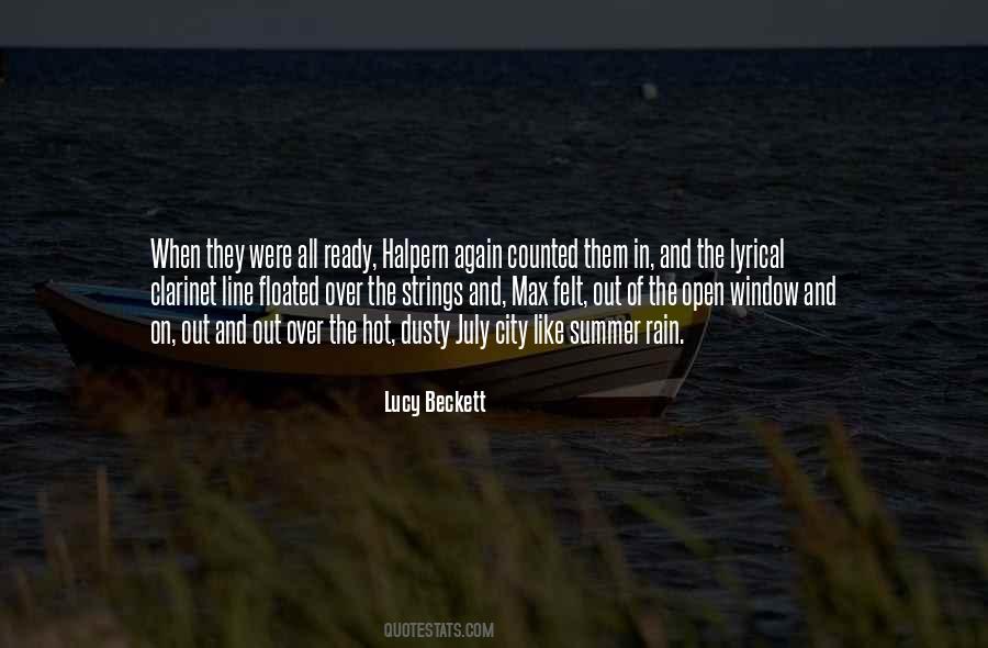 Rain In The Summer Quotes #741331