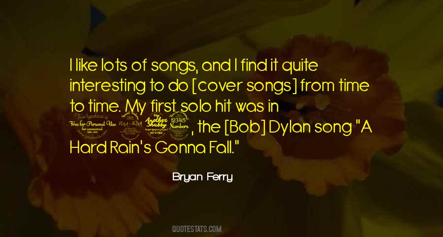 Rain Song Quotes #505614