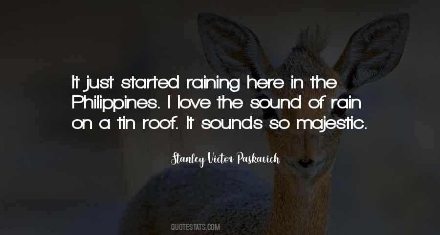 Rain Started Quotes #160312
