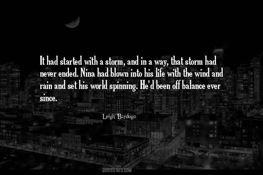 Rain Started Quotes #957334