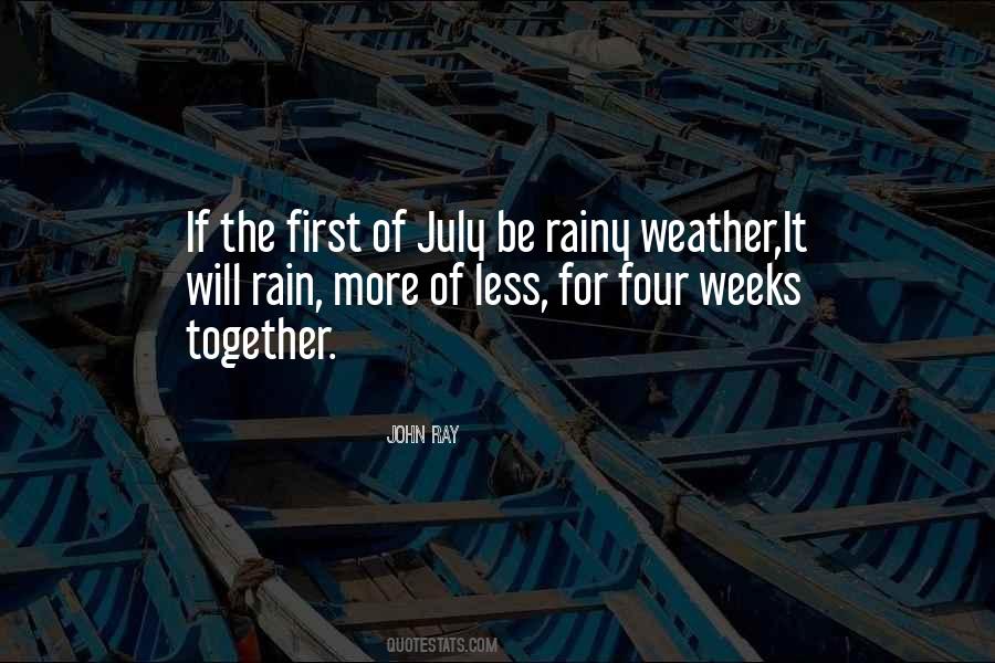 Rainy Summer Quotes #1529461