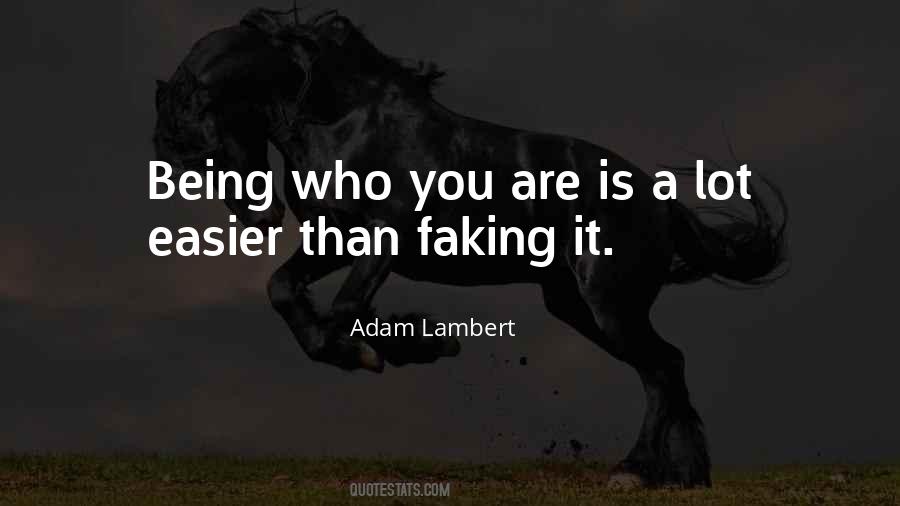 Quotes About Adam Lambert #1452846