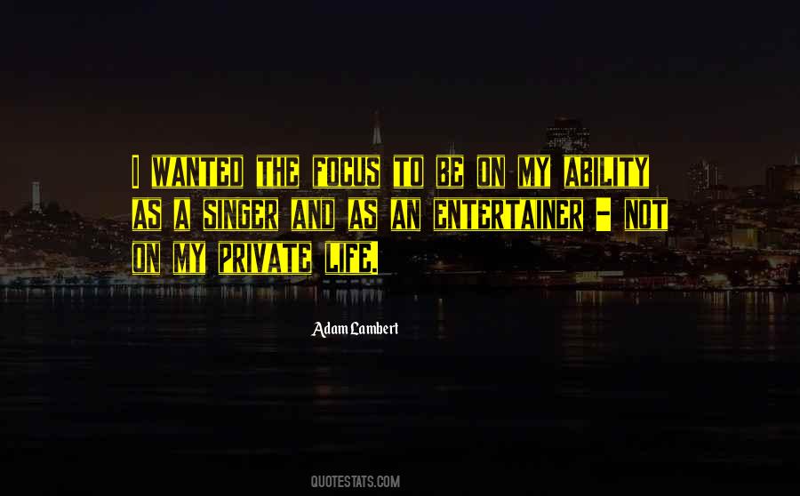 Quotes About Adam Lambert #289093
