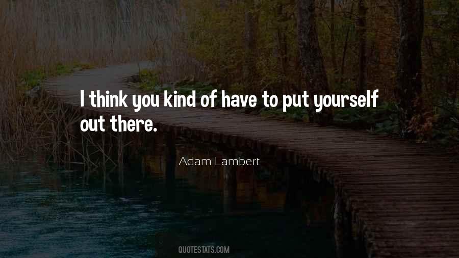 Quotes About Adam Lambert #686998