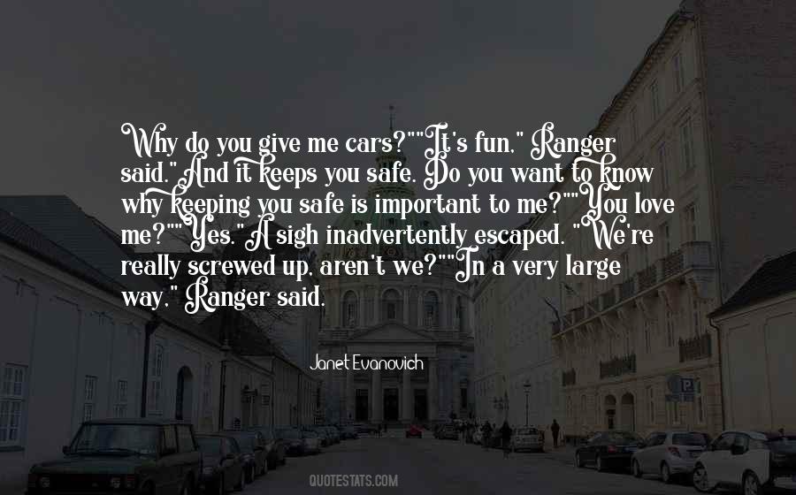 Ranger And Stephanie Quotes #235788