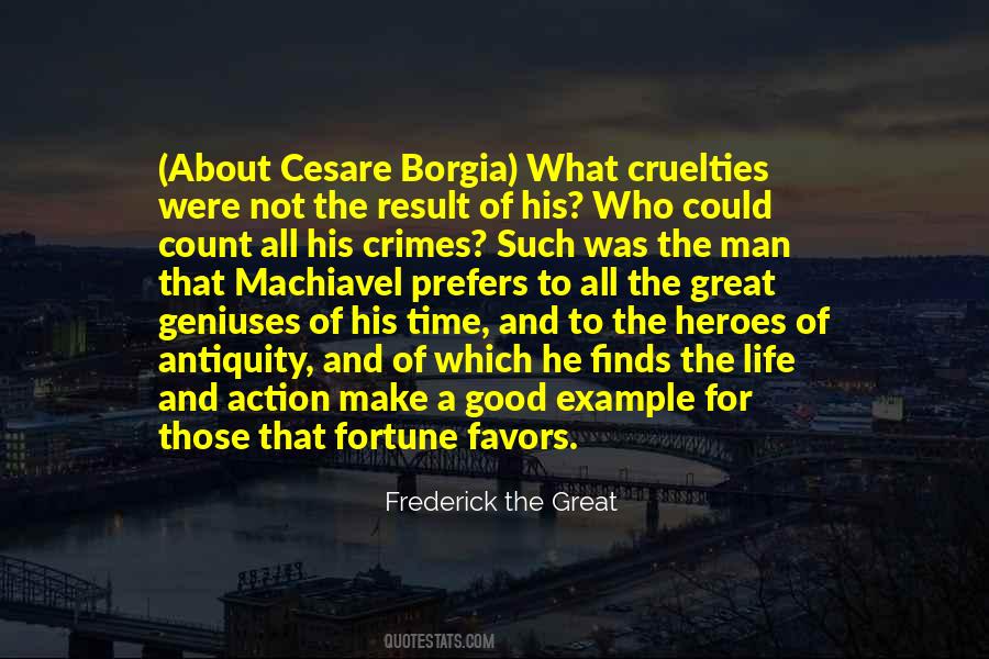 Quotes About Cesare Borgia #106916
