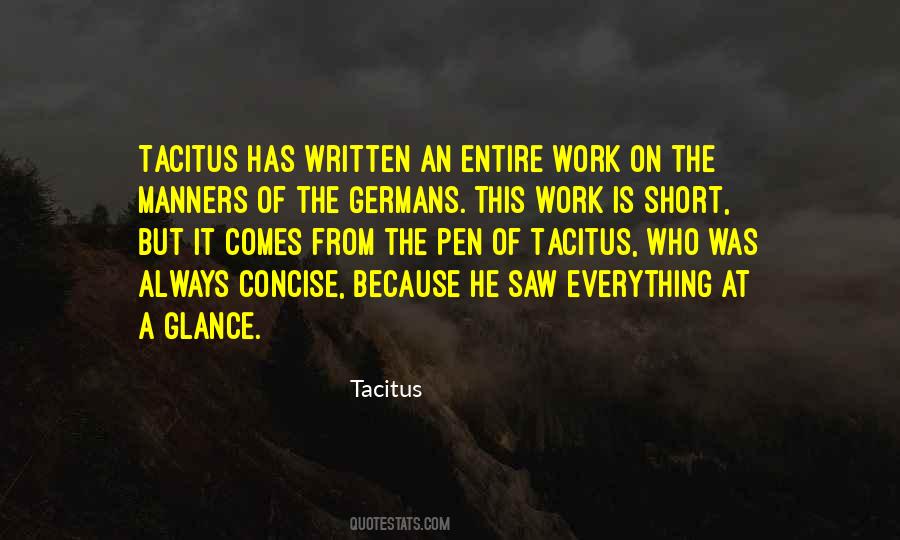 Quotes About Tacitus #362505