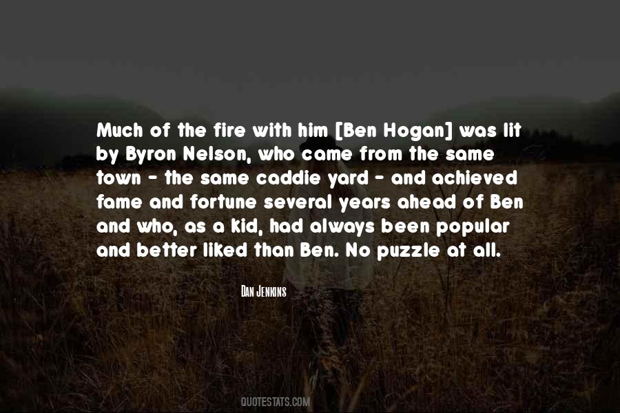 Quotes About Ben Hogan #1476884