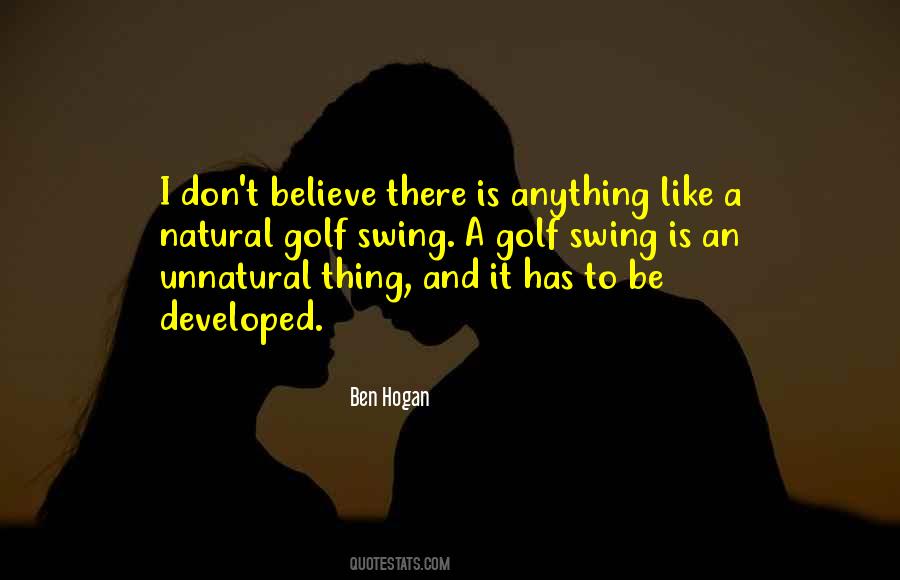 Quotes About Ben Hogan #1762607