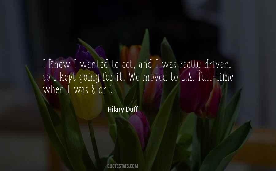 Quotes About Hilary Duff #122739