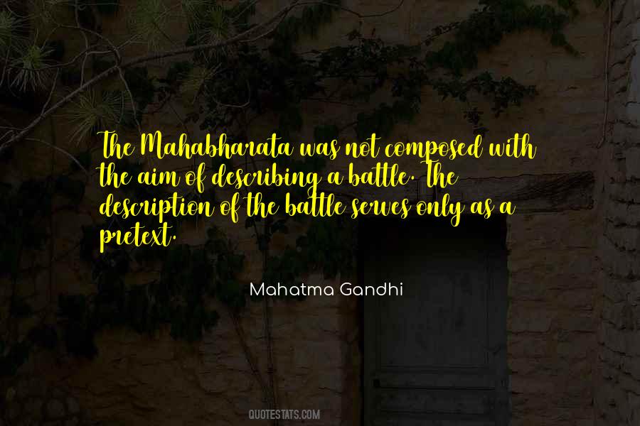 Quotes About Mahabharata #1192342