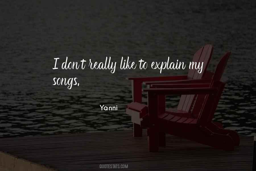 Quotes About Yanni #673312