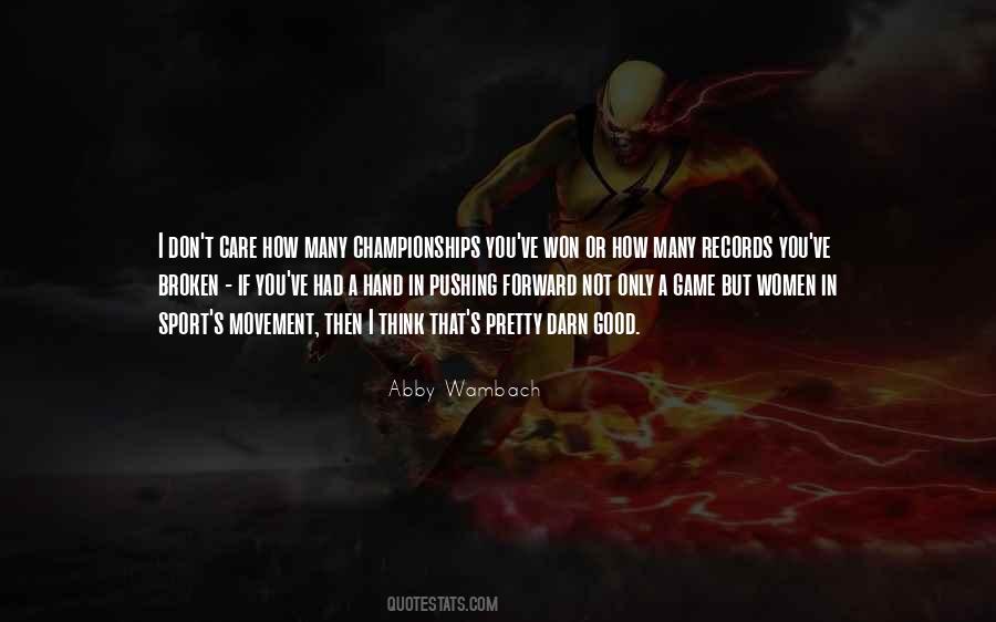 Quotes About Abby Wambach #1197445