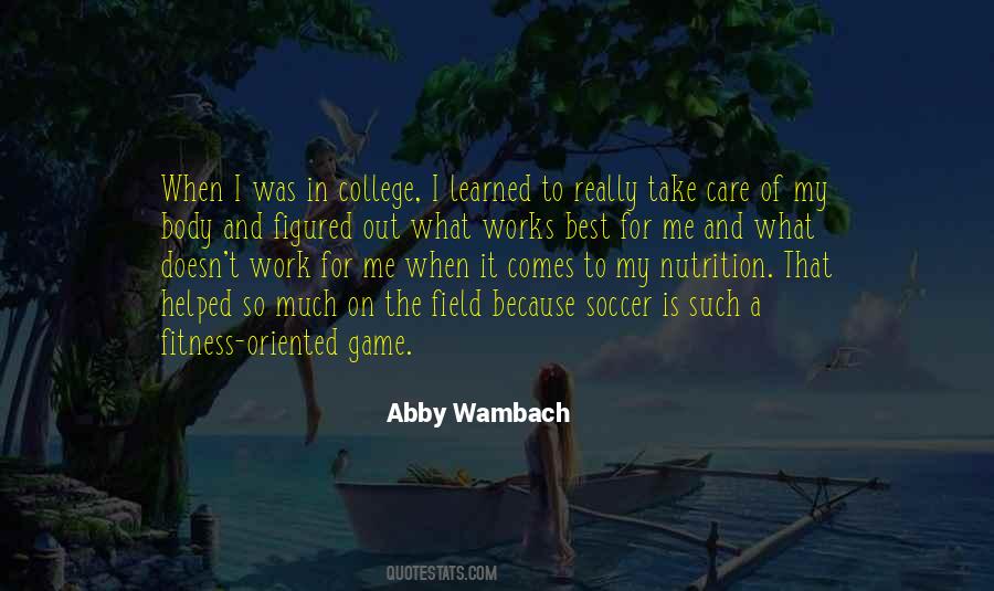 Quotes About Abby Wambach #434564